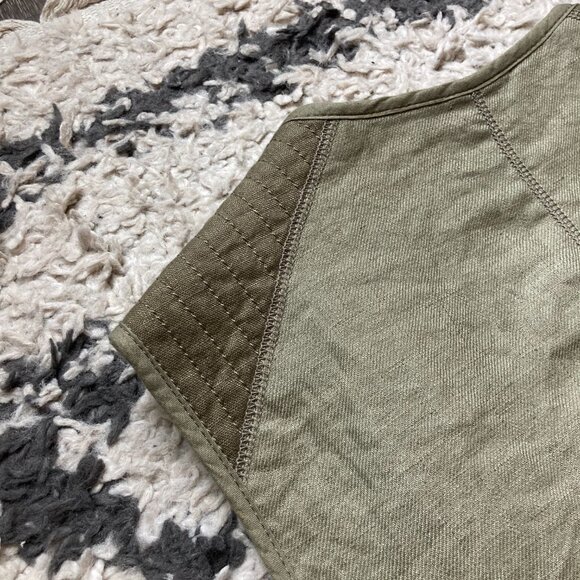 BRAND NEW - Zara Man Green Linen Vest Jacket (Size Small) - Picture 6 of 10